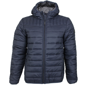 Invierno negro Puffer abajo cuero burbuja chaqueta impermeable a prueba de viento cálido con capucha cierre de cremallera XL talla grande chaqueta de esquí al aire libre - Product Image 5