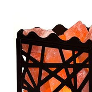 Lampe de sel de l'Himalaya 100 % naturelle de haute qualité avec panier en fer, couleurs rose/orange/rouge, vente en gros mondiale, artisanat décoratif - Product Image 5