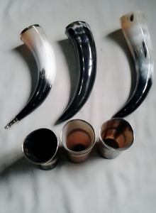 Corne à boire en corne de buffle polie style animal viking, sans danger pour les aliments et étanche, forme naturelle par FAIZA CRAFT - Product Image 4