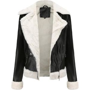 Chaqueta de piel de oveja personalizada con interior de piel de cabra auténtica, abrigo cálido de invierno para mujer - Product Image 4