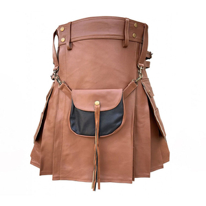 Kilt Escocés Tradicional para Hombre, Falda de Tartán de 6 Yardas con Tres Cinturones de Cuero - Product Image 1