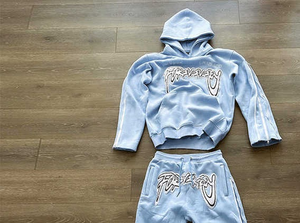 ชุดเซ็ตเสื้อฮู้ดดี้ผ้าฟลีซมีซิปและกางเกงขาบานพิมพ์ลายดิจิทัลสำหรับผู้ชาย รุ่นหนา เหมาะสำหรับฤดูหนาว - Product Image 5