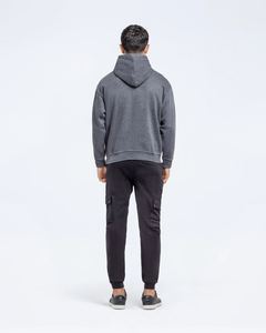 เสื้อฮู้ดธรรมดาขนาดใหญ่ใส่ได้ทั้งชายและหญิงเสื้อสวมหัวผ้าฟลีซหนาสำหรับใส่ในฤดูหนาวโลโก้ออกแบบได้ตามต้องการ - Product Image 5