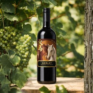 Fire Horse - Vino Rosso |   100% Merlot 13-13,5% ABV 750ml |   Vino Rosso Spagnolo Premium - Product Image 3