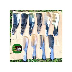 Venta al por mayor, peine clásico de cuerno de búfalo de gran tamaño, Salón hecho a mano, cuidado diario del cabello, recuerdo, proveedor de Vietnam, diseño clásico natural - Product Image 1