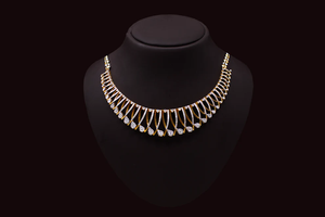 ของดีไซน์เนอร์พราว925เงินสเตอร์ลิงสร้อยคอสำหรับปาร์ตี้สวยๆสร้อยคอสำหรับผู้หญิงเพชรโมอิสทรงกลมตัดเพชรใส VVS - Product Image 5