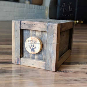 Vente chaude nouveau Design urnes en bois pour animaux de compagnie cendres bois crémation cadre Photo urnes pour chat et chien cendres - Product Image 4