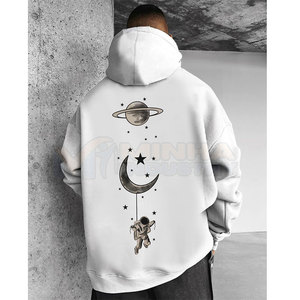 Sweat-shirts surdimensionnés pour hommes fabriqués au Pakistan, couleur marron, sweat-shirts surdimensionnés pour hommes, logo imprimé personnalisé, sweat-shirt décontracté pour hommes - Product Image 4