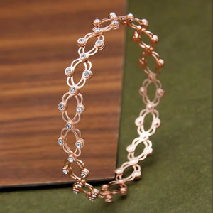 สร้อยข้อมือเพชรโมอิสชุบแบบทันสมัยพร้อมเพทายสำหรับเป็นของขวัญในโอกาส925เงินสเตอร์ลิง - Product Image 5