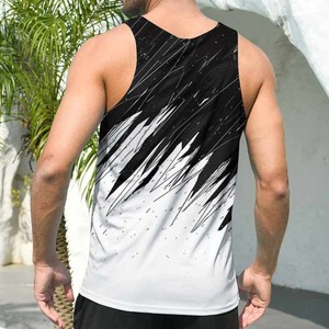 Latest Design <b>Sleeveless</b> Regular Fit Casual Knitted Tank <b>Top</b> / Wholesale Custom Logo Gym Workout <b>Tops</b> Polyester/Cotton Quick Dry - Product Image 2