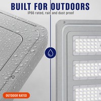 Lampadaire Solaire Tout-en-un 60W 80W 100W, Lampe Solaire LED Intégrée avec Détecteur de Mouvement PIR IP66 pour Route, Jardin et Aménagement Paysager