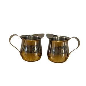 Fabricant indien en acier inoxydable lait moussant pichet expresso cloche crémier échantillon gratuit Stock sucre crémier pots en métal - Product Image 6