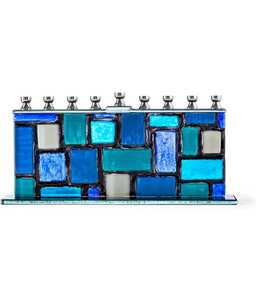 Lámpara de Hanukkah, Menorá de Cristal, Venta Directa de Fábrica, Velas al por Mayor - Product Image 1