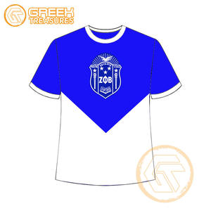 Camisetas de Verano Personalizadas al por Mayor para Mujeres de la Hermandad Zeta Phi Beta, 100% Algodón, Transpirables, de Secado Rápido, Ropa de Fraternidad de Primera Calidad - Product Image 5
