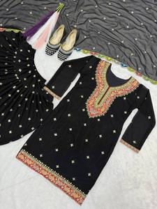 Traje Tradicional Indio para Mujer, Diseño Ramzan Salwar Kameez, Traje Pakistaní con Pantalón Estilo Dhoti, Listo para Usar, Gran Venta - Product Image 3