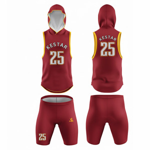 Ensemble de maillots de compression sans manches à capuche respirant et à séchage rapide pour l'été 7v7, de haute qualité, facile à porter - Product Image 1