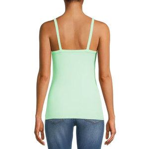 Hot Selling Women's SS Tank <b>Top</b> New Arrival Breathable 89% Polyester Knit Jersey Fashion Strap Workout <b>Top</b> Popar Sport/Fitness - Product Image 3