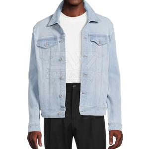 Services OEM Veste Jeans Homme Design Personnalisé de Haute Qualité Nouveau Design Veste Jeans Pour Hommes - Product Image 4