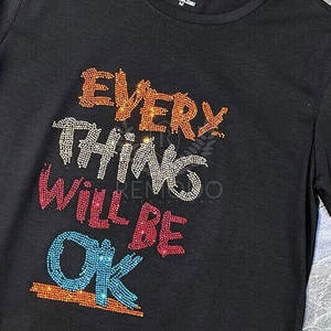 เสื้อยืดพลอยเทียมสำหรับผู้ชายเสื้อยืดติดพลอยเทียมสำหรับผู้ชายแบบคุณภาพสูงระบายอากาศได้ดี - Product Image 3