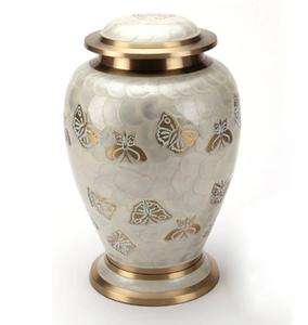 Urne de crémation en laiton brillant de créateur de qualité supérieure Style américain traditionnel Fournitures funéraires vintage en gros - Product Image 2