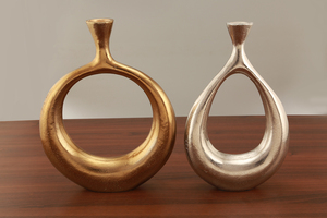 Florero de Metal de diseño moderno hecho a mano para decoración del hogar, dormitorio, sala de estar, hoteles de boda, artículo de venta de tendencia, Decoración de mesa - Product Image 3