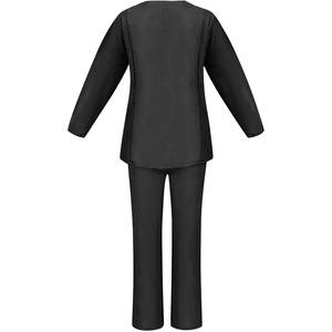 Alta calidad cómodo duradero Spandex tejido de punto Hospital Scrubs cremallera personalizada para enfermeras médicas-venta al por mayor - Product Image 4