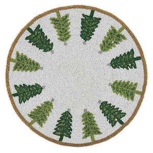 Mantel Individual Semilla Cuentas Bordado Arte Semilla Cuentas Costura Abalorios Técnicas Diseños hechos a mano de La India Mantel hecho a mano - Product Image 5