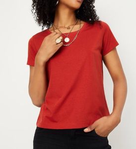 T-shirt pour femmes en coton biologique de qualité supérieure, écologique, respirant, manches courtes, uni, été, logo personnalisé - Product Image 2