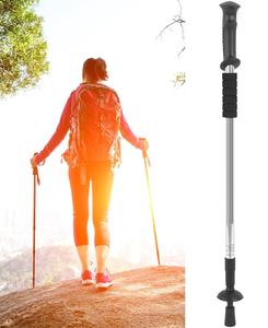 Ensemble de bâtons de trekking, bâtons de marche confortables et sûrs, bâtons de ski pour le camping et la randonnée, bâtons télescopiques avec amortisseur et support pour la boue - Product Image 2