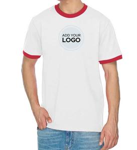 Los hombres diseñan sus propias camisetas Camisetas personalizadas Ringer T Shirt - Product Image 1