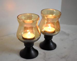 Best Decor Modern Wedding Decor Glass Candle <b>Stand</b> Metal Iron Table Home Christmas Decoration Scented Candles <b>Tea</b> Light Lamp - Product Image 4