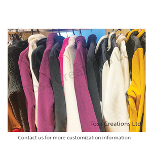 Chaqueta de señora de alta calidad al por mayor OEM para primavera Otoño e Invierno patrón personalizado y cuello alto - Product Image 5