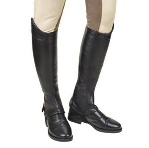 Demi-chaps d'équitation en cuir de vachette de qualité supérieure personnalisés de haute qualité - Product Image 6