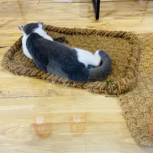 Alfombra para rascar gatos, alfombrilla de coco natural/alfombrilla de coco para mascotas/alfombrilla de fibra de coco, cama para mascotas, Alfombra de coco ecológica