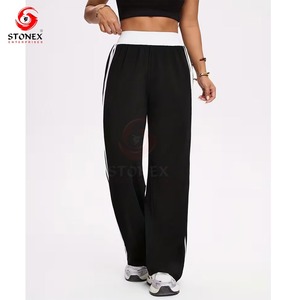 Pantalons pour femmes grande taille élégants et personnalisés, 100% coton, coupe ajustée confortable pour l'automne, livraison rapide, logo personnalisé |   OEM/ODM - Product Image 1