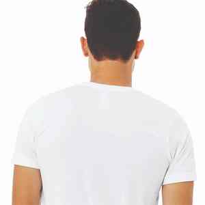 Camiseta básica de 100% algodón con cuello redondo unisex, camiseta informal cómoda de tela de punto suave de 250GSM para hombres y mujeres - Product Image 1