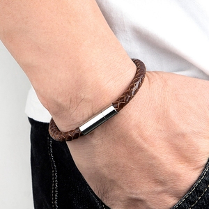 MenneM Bracciali Geometrici Placcati Oro per Uomo, 4-6mm, Stile Estetico Classico e di Tendenza - Regalo - Product Image 4