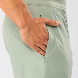 กางเกงขาสั้นเล่นยิมของผู้ชายกางเกงวิ่งออกกำลังกายผ้าโพลีเอสเตอร์ดีไซน์แบบลำลอง - Product Image 4