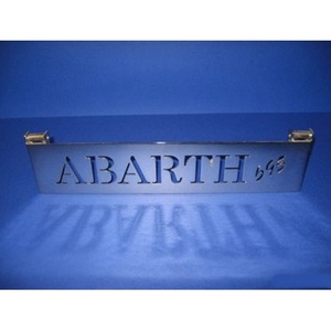 Accessoire générique FIAT 500 D F L R Alzacofano en chrome avec inscription ABARTH 695, pièces de tuning intérieures et extérieures - Product Image 1