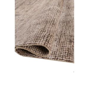 Alfombra Entropy Roja y Naranja de Lana y Seda de Bambú Anudada a Mano AKWS-1533 para Uso Doméstico con Patrón Abstracto - Product Image 2