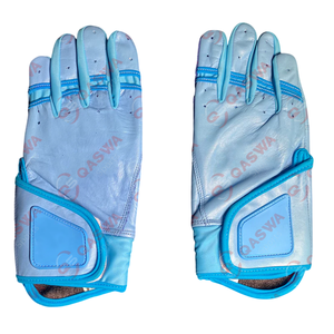 Logo personnalisé Gants de baseball en cuir de vachette taille adulte pour jeunes de couleur bleue Gants souples et durables pour l'entraînement - Product Image 1