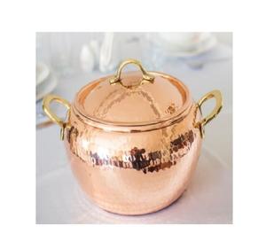 Casseroles rondes faites à la main pour servir un réchauffeur de nourriture en métal élégant pour le stockage des aliments dans le prix de gros - Product Image 2