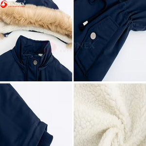 Nouvelle arrivée, parka d'hiver pour femme, coupe slim, décontractée, à capuche, 100% polyester, personnalisable, haute qualité - Product Image 4