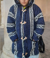 Cardigan en laine marocaine rayé traditionnel, djellaba luxueuse faite à la main pour hommes