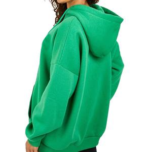 Última Llegada de Invierno 2024, Sudaderas con Capucha Extra Grandes de Color Verde Oscuro para Mujer, 100% Algodón, Ecológicas, Personalizables, Básicas - Product Image 5