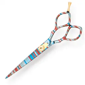 Wholesale Professional Barber Shop Home Use Beauty Salon Paper Coated Fine Quality Hair Dressing and Styling Scissors