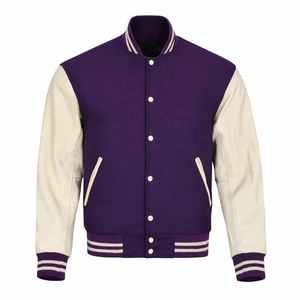 Custom High School Varisty Jacket Unisex Mens Varsity Letterman Jacket College Chaquetas de béisbol - Product Image 3