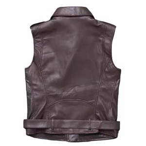 Chaleco de Cuero Vaquero Occidental de Alta Calidad, Transpirable, Resistente al Viento, Estilo Vintage para Hombre, Servicio OEM - Product Image 2