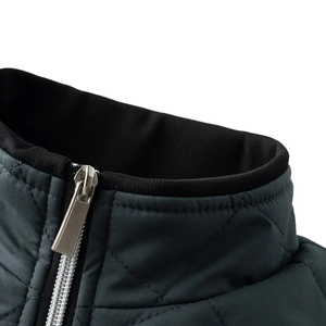 OEM Customized 2026 Winter Outdoor Men's Bomber <b>Jacket</b> Hooded Waterproof XS Size <b>Silver</b> Shiny Stand Collar Custom Logo Canvas - Product Image 4