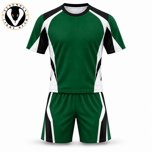 Ensemble de maillots de football de haute qualité, conçu avec un tissu léger, coupe confortable et performance durable pour les uniformes sportifs d'équipe - Product Image 5